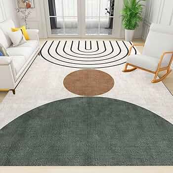 Amazon.com: AMAUVE Geometric Boho Area Rugs, Mid Century
